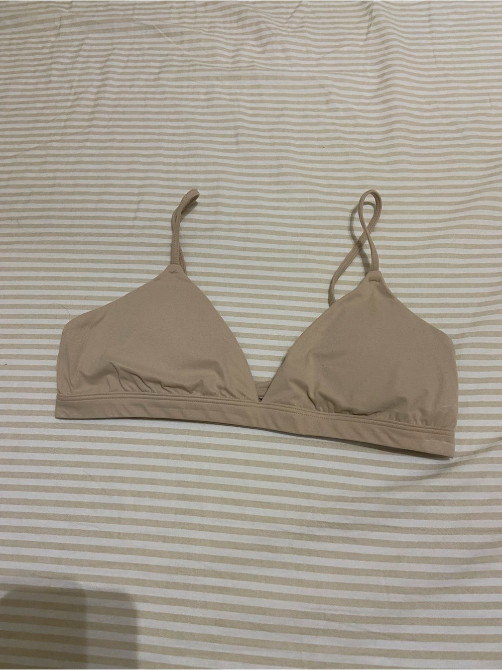 Aeropostale Beige Wireless Triangle Bralette